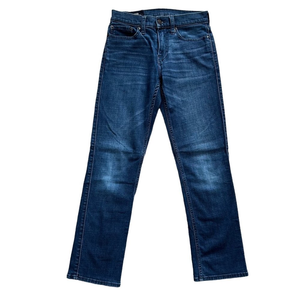 Hollister Jeans 28 X 30 Slim Straight Medium Wash Blue Denim